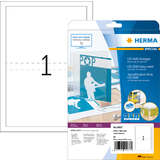 HERMA jaquette DVD, pour tuis DVD, 183,0 x 273,0 mm, blanc