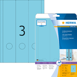 HERMA etiquette dos de classeur SPECIAL, 61 x 297 mm, bleu