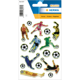 HERMA sticker MAGIC "Footballeurs en action", Stone