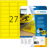 HERMA etiquette signaltique SPECIAL, 63,5 x 29,6 mm, jaune