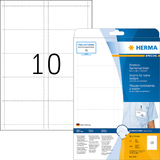 HERMA plaques nominatives  insrer SPECIAL,90 x 54 mm,blanc