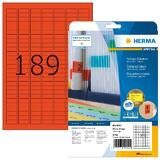 HERMA etiquette universelle SPECIAL, 25,4 x 10 mm, rouge