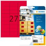 HERMA etiquette universelle SPECIAL, 63,5 x 29,6 mm, rouge