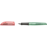 STABILO stylo plume flow COSMETIC, vert mtallis/abricot