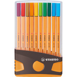 STABILO feutre point 88, colorparade de 20, gris/orange