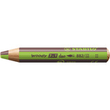 STABILO crayon multi-talents woody 3en1 duo, vert clair/brun