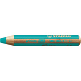 STABILO crayon multi-talents woody 3 en 1, rond, vert jade