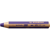 STABILO crayon multi-talents woody 3 en 1, rond, violet