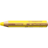 STABILO crayon multi-talents woody 3 en 1, rond, jaune