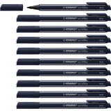 STABILO stylo-feutre pointMax, bleu gris fonc