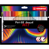 STABILO feutre pinceau pen 68 brush ARTY Edition, tui de 30