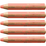 STABILO crayon multi-talents woody 3en1, rond, rouge pastel
