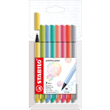 STABILO stylo-feutre pointMax, tui carton de 8, pastel