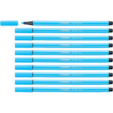 STABILO stylo feutre pen 68, bleu fluo