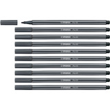 STABILO stylo feutre pen 68, gris noir