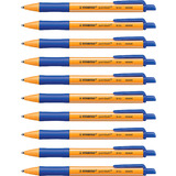 STABILO stylo  bille rtractable pointball, bleu