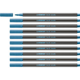 STABILO stylo feutre pen 68 metallic, bleu mtallis