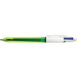 BIC stylo  bille rtractable 4 colours Fluo