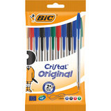 BIC stylo  bille Cristal Original, assorti, sachet de 10