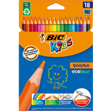 BIC kids Crayons de couleur evolution ECOlutions, tui en