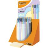 BIC stylo  bille 4 colours Pastel, prsentoir de 30