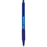 BIC stylo  bille rtractable soft Feel clic grip, bleu