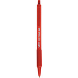 BIC stylo  bille rtractable soft Feel clic grip, rouge