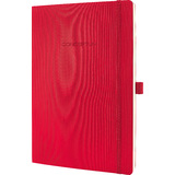 sigel carnet de notes Conceptum, A4, quadrill, rouge