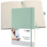 sigel carnet de notes Conceptum, A4, quadrill, vert menthe