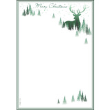 sigel papier  motif de Nol "Christmas Forest", A4, 90 g/m2