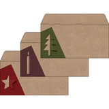 sigel set d'enveloppes  motif de Nol "Cut-out style", long