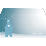 sigel enveloppe  motif de Nol "Polar Bear...", DL