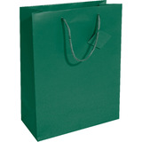 sigel sac cadeau, vernis mat, taille: L, vert opaline