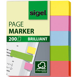 sigel marque-page repositionnable mini brillant, 50 x 12 mm
