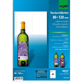 sigel etiquette pour bouteilles, 80 x 120 mm, 85 g/m2