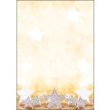 sigel papier  motif de Nol "Glitter Stars", A4, 90 g/m2