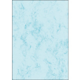 sigel papier marbr, A4, 90 g/m2, papier fin, bleu