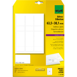sigel tiquettes adresse, 63,5 x 38,1 mm, blanches, petit