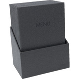 sigel chemise pour cartes de menu "MENU", anthracite, A4