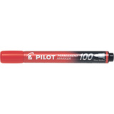 PILOT marqueur permanent 100, pointe ogive, rouge