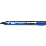 PILOT marqueur permanent 100, pointe ogive, bleu