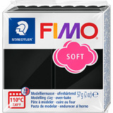 FIMO Pte  modeler SOFT,  cuire, 57 g, noir