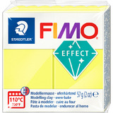 FIMO effect Pte  modeler, cuisson au four, jaune fluo