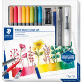 STAEDTLER kit aquarelle floral Watercolour Set