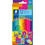 STAEDTLER crayon de couleur HAPPY, tui en carton de 12