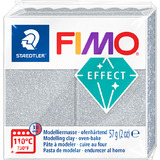 FIMO Pte  modeler EFFECT, argent paillet, 57 g