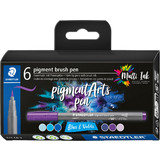 STAEDTLER feutre pigment brush pen "Blues & Violets"