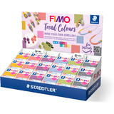 FIMO soft Set de pte  modeler "Trend Colours", prsentoir