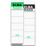 ELBA etiquette pour dos de classeur Rado Brillant, blanc