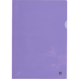 Oxford pochettes coin Premium, A4, PVC, transparent, violet